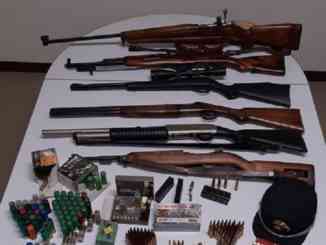 I Carabinieri forestali sequestrano cinque fucili e cinque pistole a padre e figlio sospettati di bracconaggio