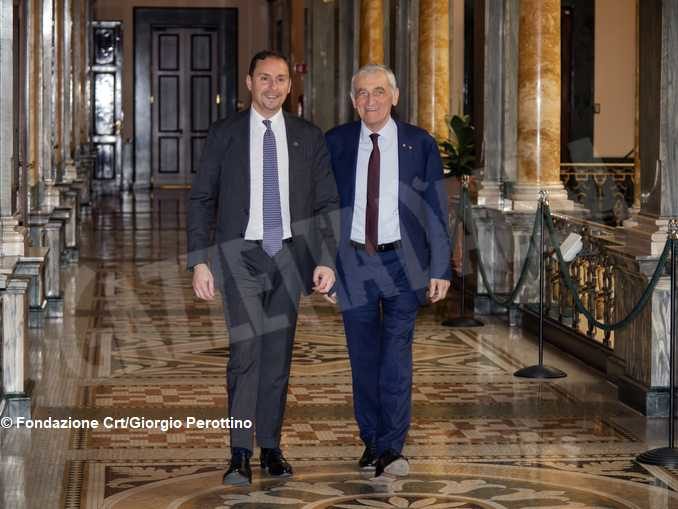 Il presidente di fondazione Crt Giovanni Quaglia e il segretario generale Massimo Lapucci.