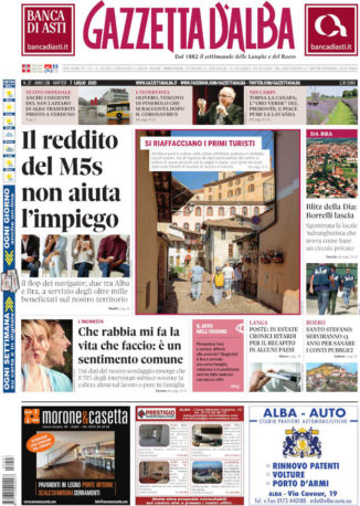 La copertina di Gazzetta d’Alba in edicola martedì 14 luglio