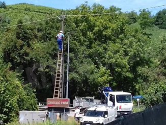 Una zona di Corneliano senza corrente per quasi 24 ore a causa del maltempo