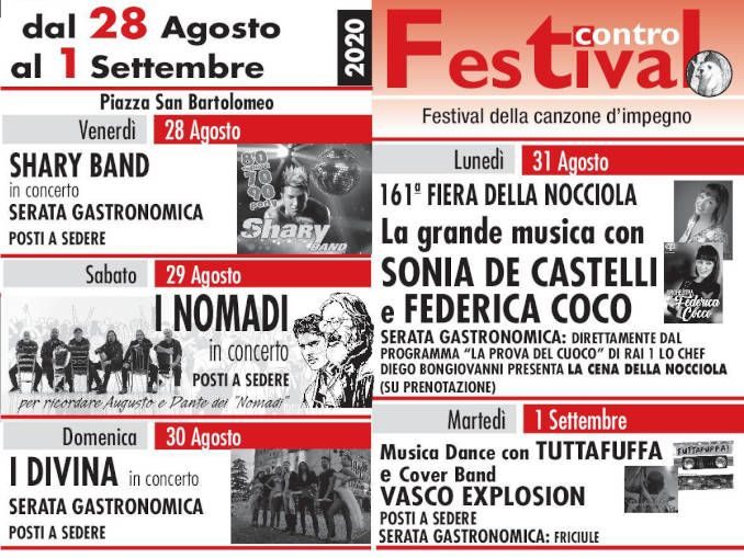 Castagnole: al festival Contro tanta musica e l'antica Fiera della nocciola