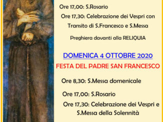 Le Clarisse celebrano la festa liturgica di san Francesco d’Assisi