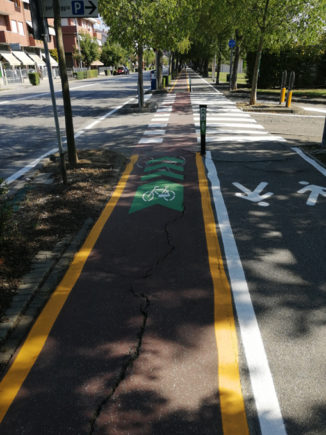 Bra, pista ciclabile del viale Madonna dei Fiori rinnovata e raddoppiata 2