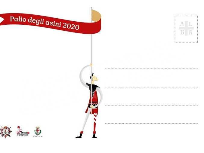 Una serie di cartoline illustrate per il Palio degli asini 2020 2