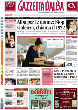 La copertina di Gazzetta d’Alba in edicola martedì 24 novembre