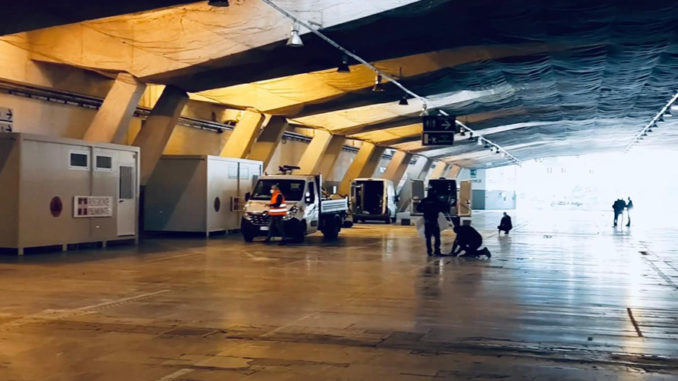 Emergenza Covid: avanzamento lavori area sanitaria V Padiglione Torino Esposizioni (FOTO e VIDEO) 2