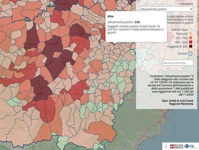 Il Piemonte supera i 100mila casi da inizio epidemia. Oggi 4.852 persone in ospedale per il Covid-19