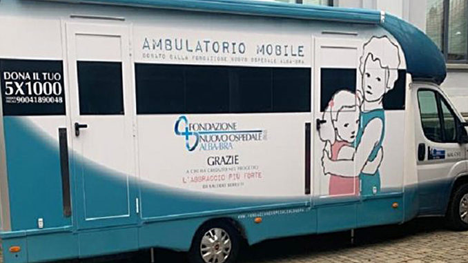 Un ambulatorio medico mobile per il vaccino antinfluenzale nell’area Asl Cn2