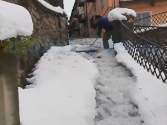 L&rsquo;antico sistema di Ormea per togliere la neve dal centro cittadino