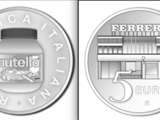 Una moneta d'argento da 5 euro dedicata alla Nutella