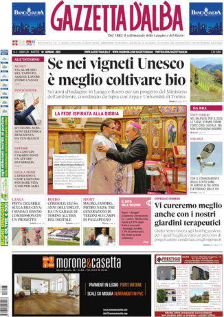 La copertina di Gazzetta d’Alba in edicola martedì 19 gennaio