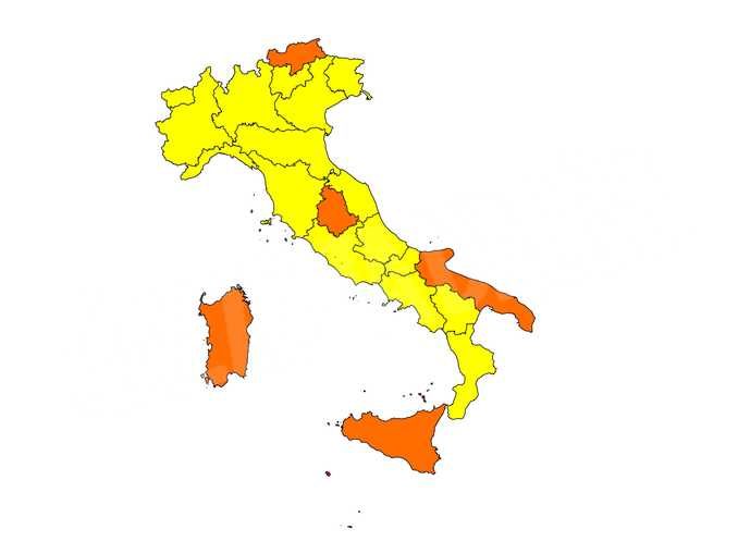 Restrizioni: l’Italia si tinge di giallo. Anche il Piemonte da domenica 31