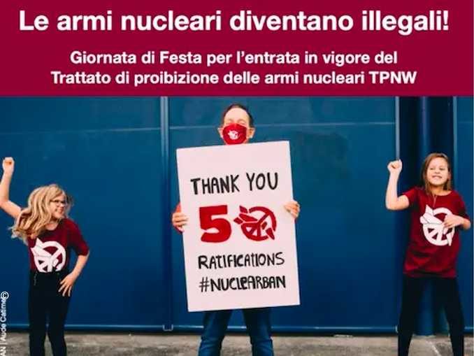 Domani entra in vigore il tratto mondiale contro le armi nucleari 1