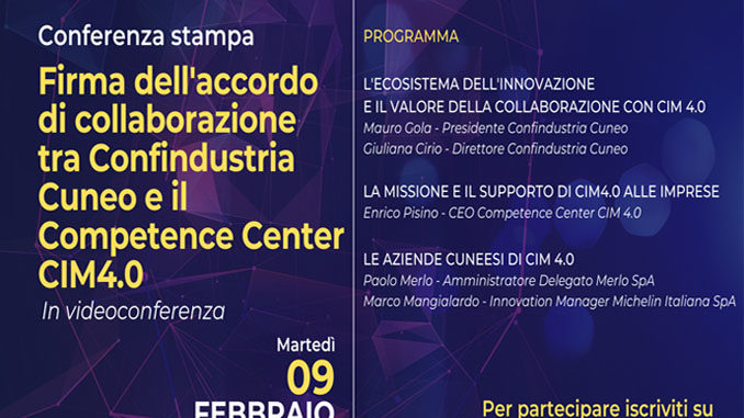 Accordo Confindustria Cuneo e CIM4.0: il cuore dell’innovazione arriva sul territorio