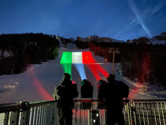 Proietta di Avigliana illumina Cortina per i mondiali 2021 di sci alpino  (FOTOGALLERY)