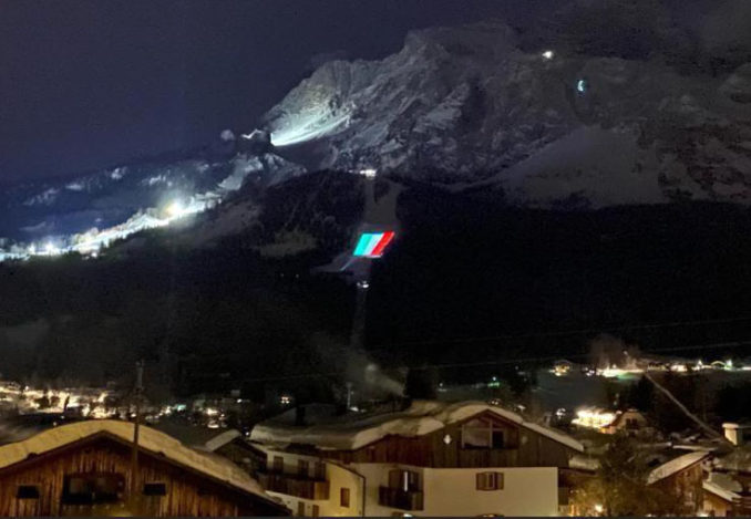 Proietta di Avigliana illumina Cortina per i mondiali 2021 di sci alpino  (FOTOGALLERY) 4