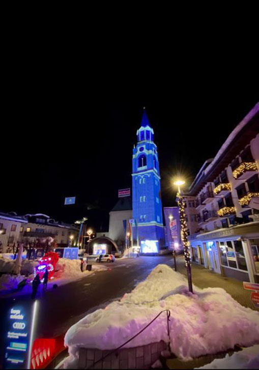 Proietta di Avigliana illumina Cortina per i mondiali 2021 di sci alpino  (FOTOGALLERY) 6