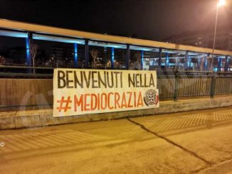 Striscioni di Casapound contro il nuovo Governo 1