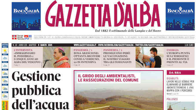 La copertina di Gazzetta d’Alba in edicola martedì 9 marzo