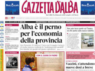 La copertina di Gazzetta d’Alba in edicola martedì 23 marzo