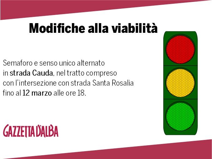 Modifiche temporanee alla viabilità di Alba