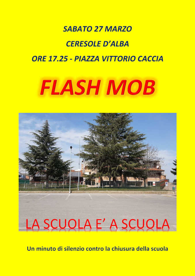 Domani flashmob a Ceresole. Un minuto di silenzio contro la chiusura della scuola