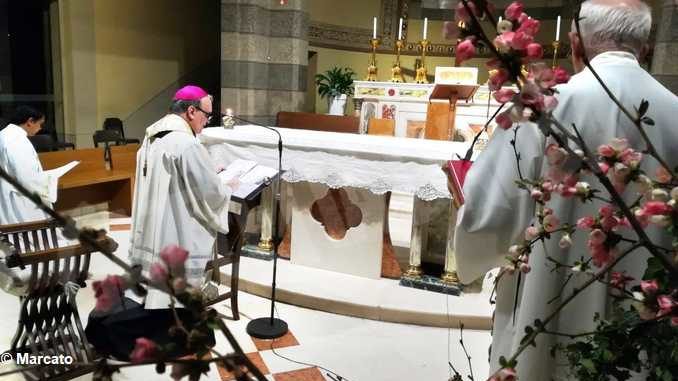 Il vescovo Brunetti celebra Messa al santuario della Moretta per le vittime della pandemia