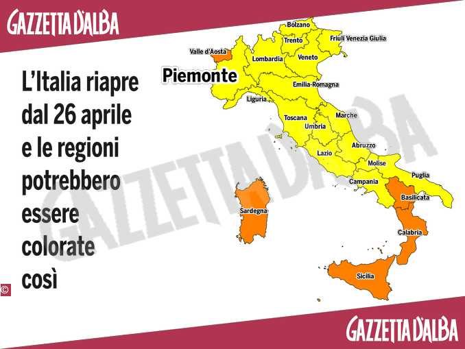 Questa sera si decidono i colori: Italia tutta gialla o arancione