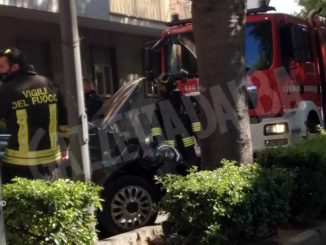 Finisce con l'auto contro un albero: lievemente ferito un automobilista