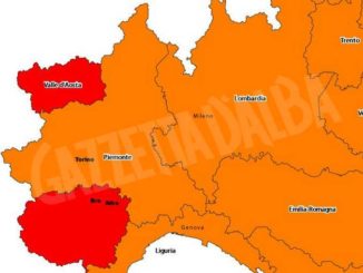 Il Piemonte (tranne Cuneo) è arancione, ma bisogna tenere alta la guardia