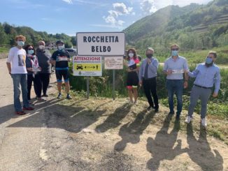 Anche a Rocchetta Belbo i segnali stradali salva ciclisti