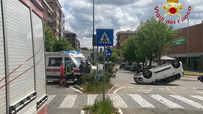 Incidente in corso Torino ad Asti, due le auto coinvolte, un ferito