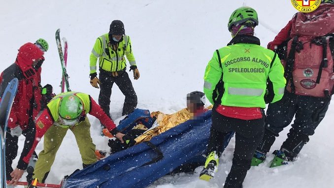 Sestriere: complicato recupero di uno scialpinista presso il passo di San Giacomo nel Vallone del Chisonetto