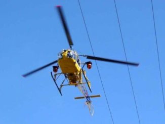 Elicotteri a bassa quota a Farigliano per monitorare la rete elettrica