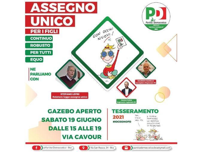 Il Partito democratico braidese parla di assegno unico per i figli