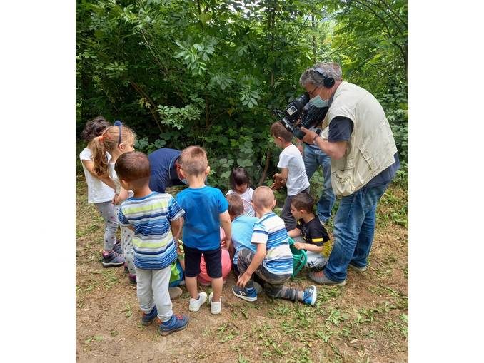 Il Tg3 regionale ha dedicato un servizio all'asilo nel bosco di Valle Talloria 1