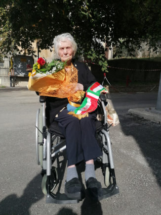 Margherita Ghibaudo compie 100 anni, a festeggiarla i sindaci di Valdieri e Roaschia