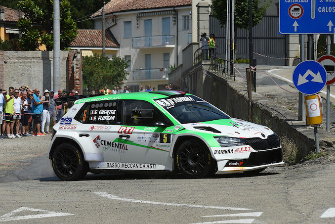 Chentre e Florean su Skoda vincono il Rally vigneti monferrini di Canelli 1