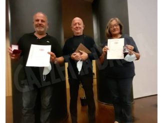 La medaglia Alessandra Re Rebaudengo ai capigruppo Fidas di Mont&agrave; e Castagnito 1