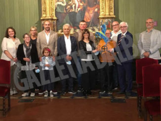 I rappresentanti delle citt&agrave; gemelle hanno assistito al Palio e alla rievocazione storica