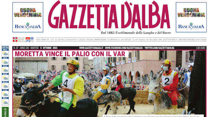 La copertina di Gazzetta d’Alba in edicola martedì 5 ottobre