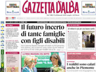 La copertina di Gazzetta d’Alba in edicola martedì 12 ottobre