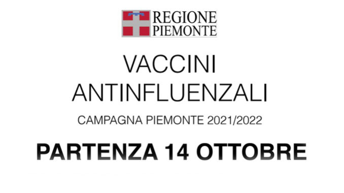 Vaccinazione anti-influenzale: al via in Piemonte dal 14 ottobre