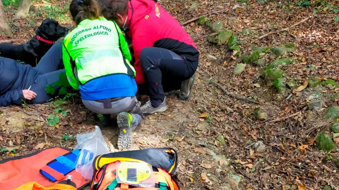 Signora 79enne soccorsa nei boschi tra Avigliana e Giaveno in seguito ad una brutta caduta 1
