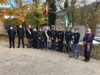 La cerimonia del 4 novembre a Castelletto Uzzone