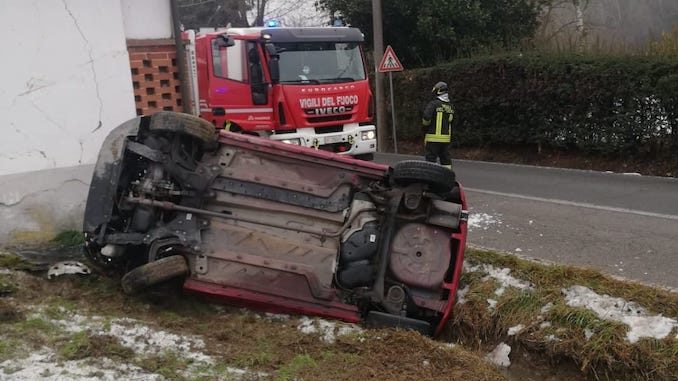 Incidente stradale in località Cornapo di Asti: un ferito