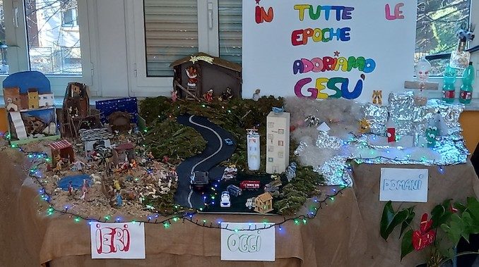 Un presepe originale nella scuola media salesiana