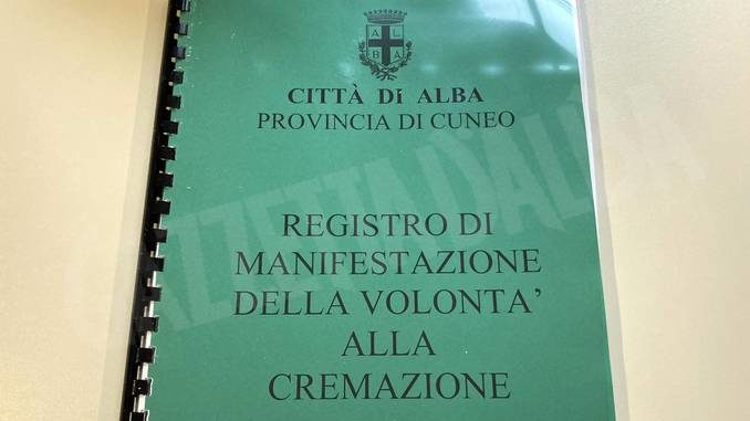Alba ha istituito il registro comunale per le volontà di cremazione