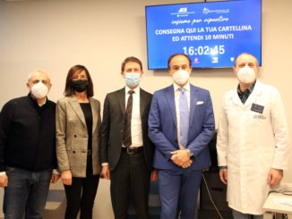 Il governatore Cirio visita la nuova sede del Centro vaccinale Aca-Poliambulatorio San Paolo