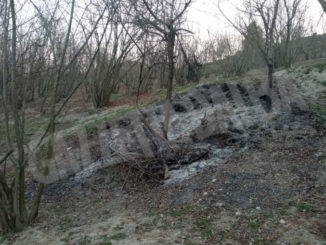 Incendio di sterpaglie a Rodello domato dei Vigili del fuoco 2